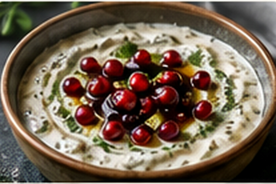 Afghan borani banjan layered eggplant with tomato and yogurt