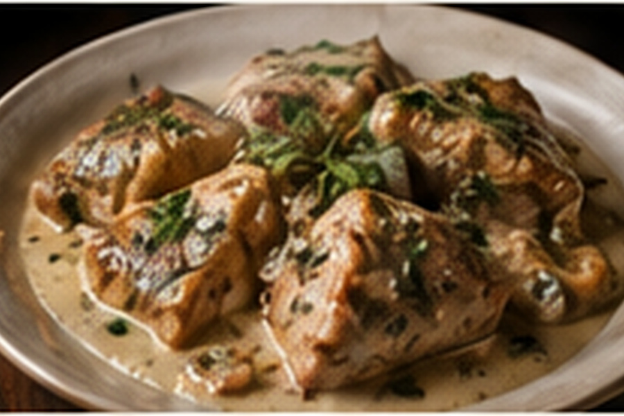 Circassian chicken with walnut garlic sauce