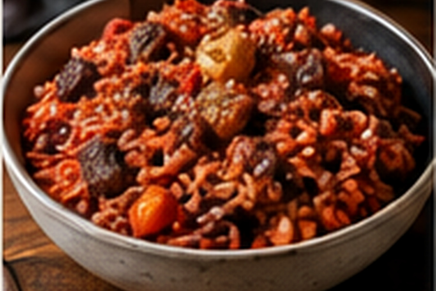 Gullah Geechee red rice with tomato and aromatics